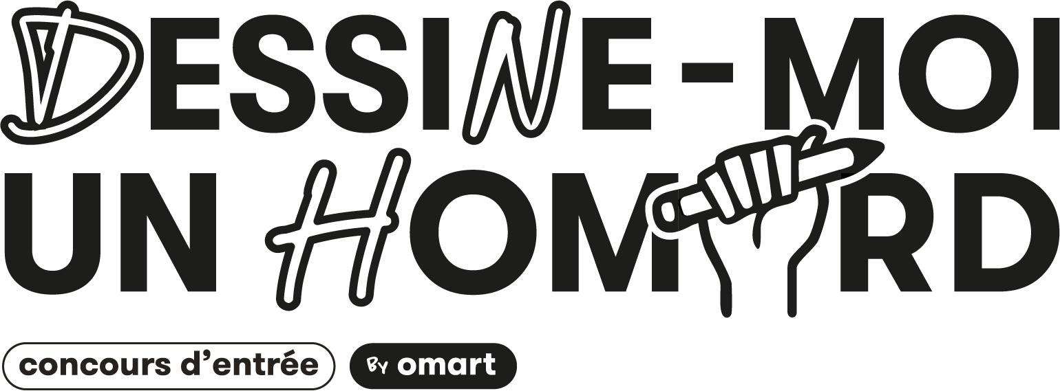 LOGO_OMART_CONCOURS_DESSINE_MOI_UN_HOMARD_NOIR